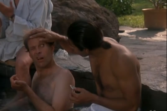Frankie checks Murdock's eye
