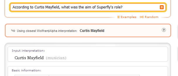 According to Curtis Mayfield, what was the aim of Superfly's role?