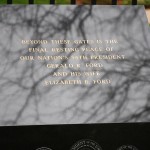 Marker outside Ford gravesite