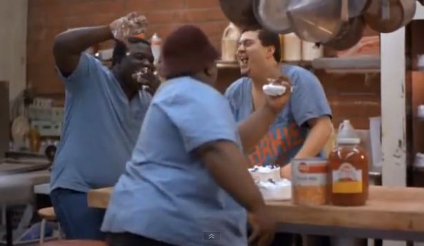 Fat Boys eatin' cake