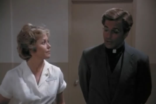 Father Face and a nurse