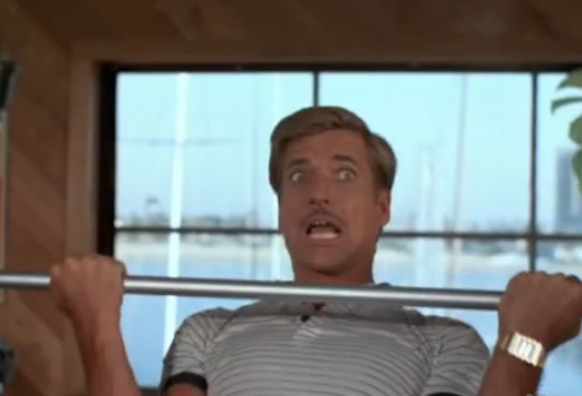 Face has a little trouble with the free weights