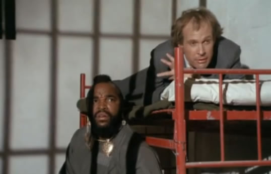 B.A. and Murdock in jail