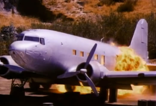Exploding plane