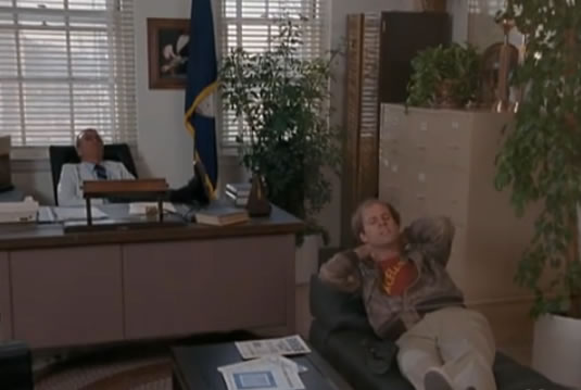 Murdock on the psychiatrist's couch