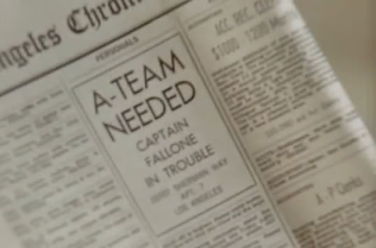 Classified ad says 'A-TEAM WANTED'