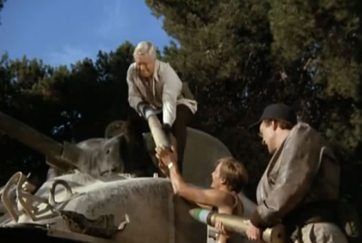 Loading the tank with ammo