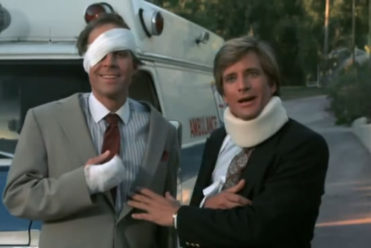 Murdock and Face in fake traction