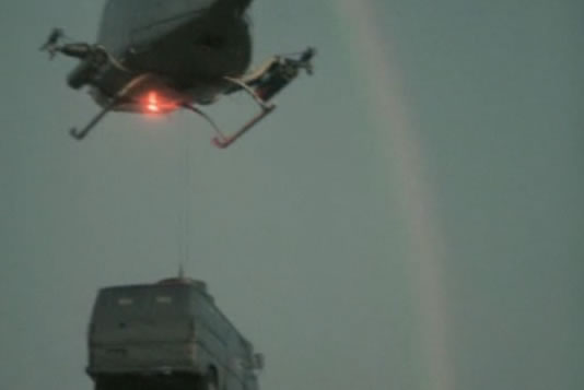 The van, a Hind and a DOUBLE RAINBOW