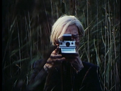 Andy Warhol takes Polaroids