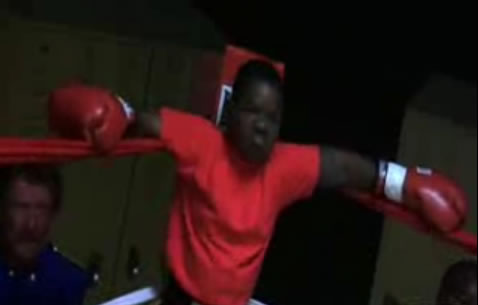 Gary Coleman in a boxing ring