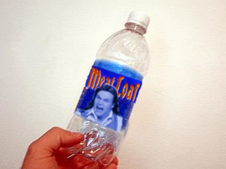 meatloafwater091210 Meat Loaf bottled water