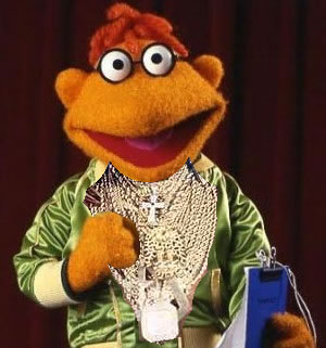 Muppet Scooter with Mr. T's gold chains
