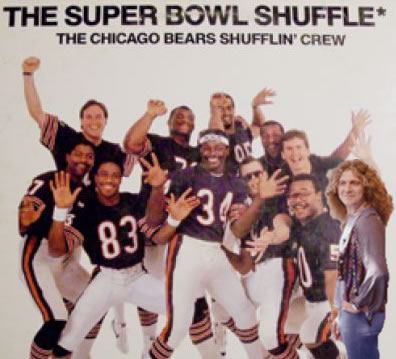 Chicago Bears Shufflin' Crew and Robert Plant