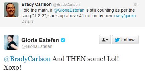 Gloria Estefan to Brady: "LOL, xoxo!"