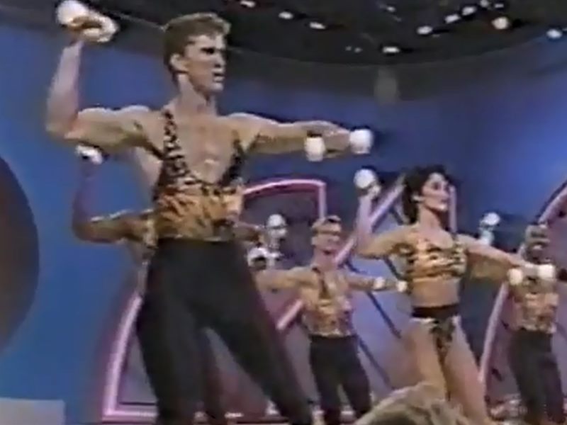 Male aerobics 80s cheap
