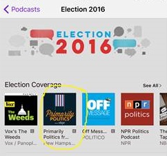 Primarily Politics is "New and Noteworthy" on iTunes