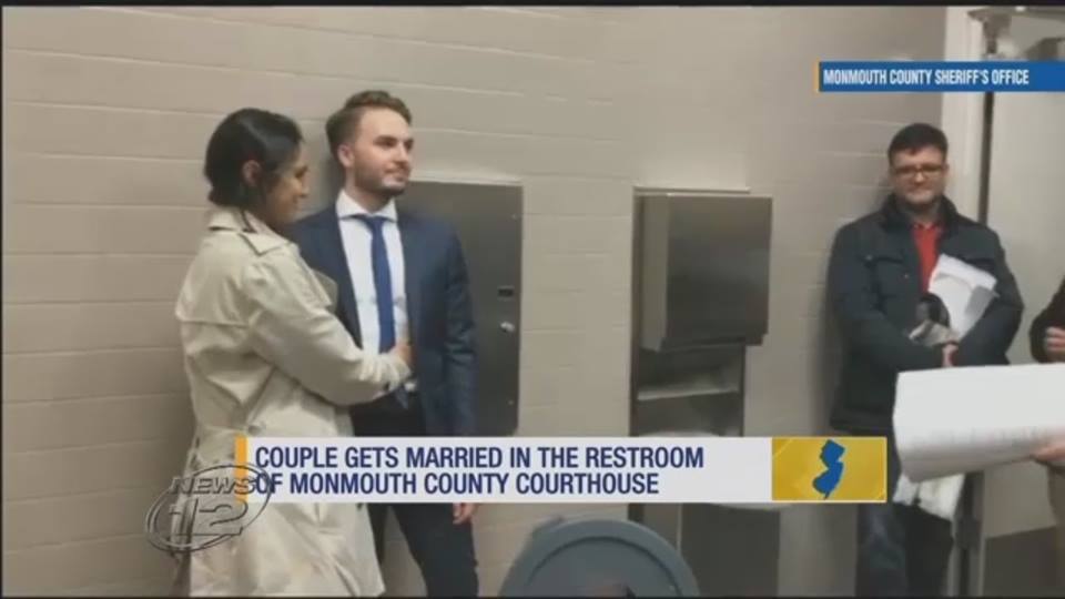 Couple Gets Married In The Restroom Of Monmouth County Courthouse