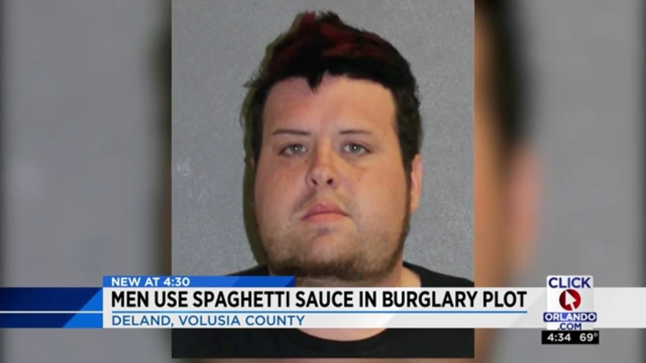 Men Use Spaghetti Sauce In Burglary Plot