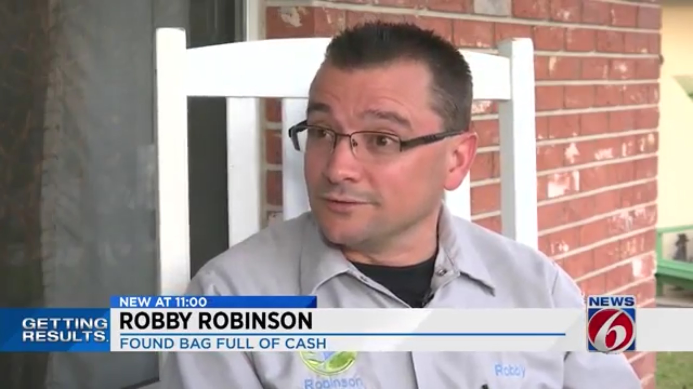Robby Robinson: Found Bag Full Of Cash
