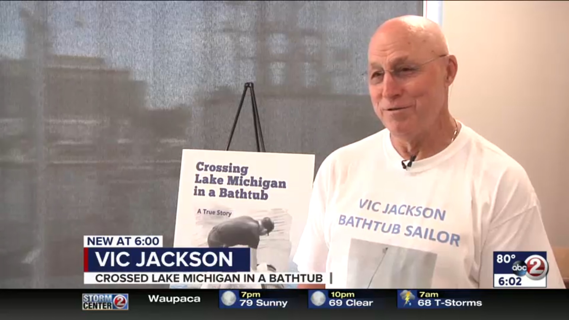 Vic Jackson: Crossed Lake Michigan In A Bathtub