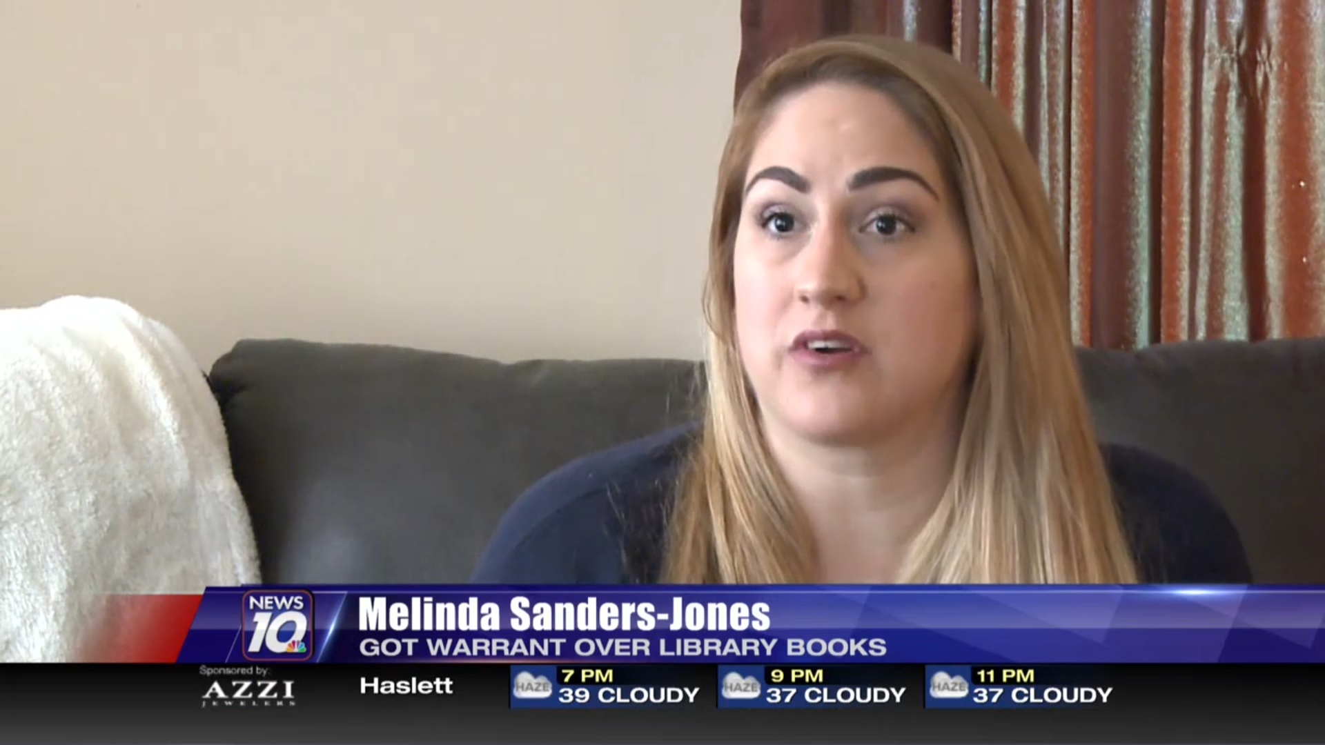 Melinda Sanders-Jones: Got Warrant Over Library Books