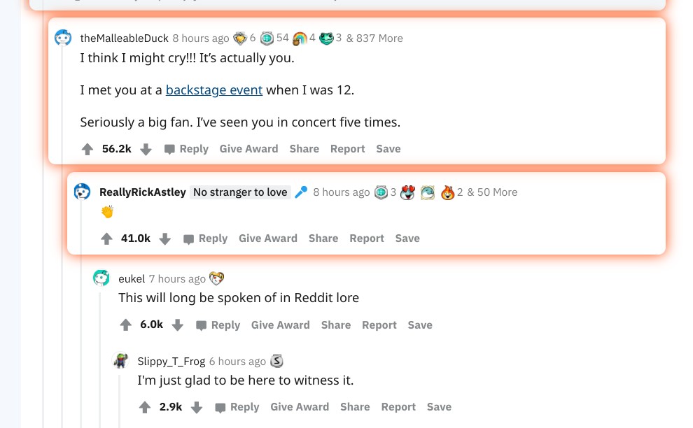 Some Guy Rickrolled Rick Astley On Reddit And It Might Be The Most  Wholesome Thing You'll See Today