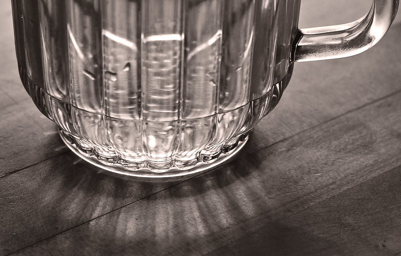 The bottom half of a clear plastic pitcher of water. (Photo by liz west via Flickr/Creative Commons https://flic.kr/p/98oYbW)