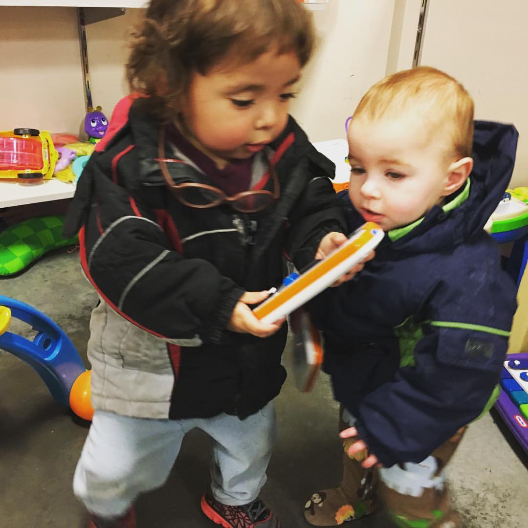 Little bro and little sis send a text to big bro