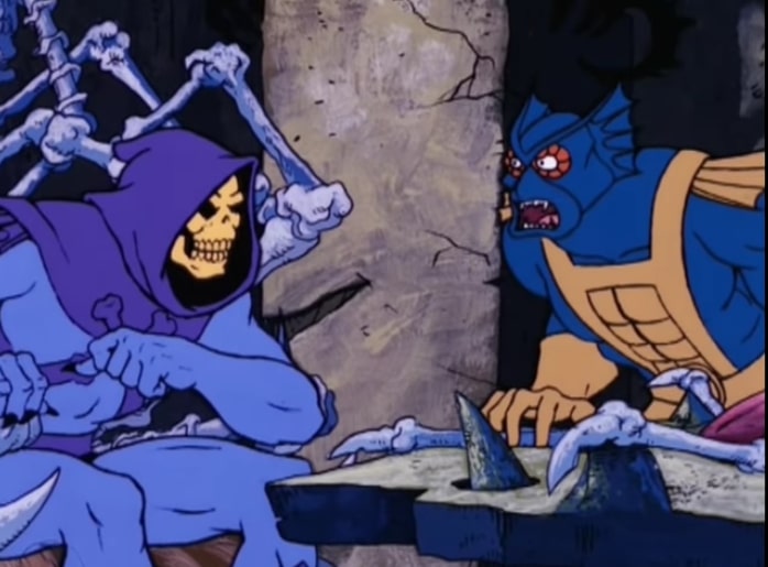 Skeletor and Mer-Man talking