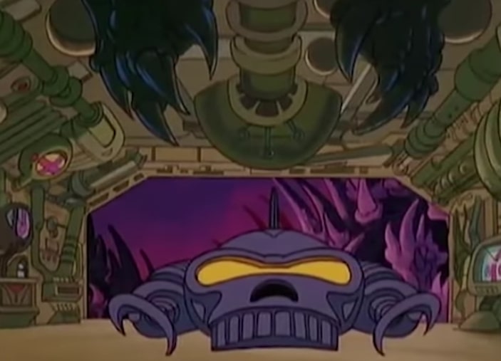 The Collector is a skull-shaped ship, as if Skeletor had taken ship form.