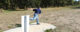 A disc golfer begins a hole at the Stewart Pond course in Oregon. (Photo by Bureau of Land Management Oregon and Washington via Flickr/Creative Commons https://flic.kr/p/Zjen6D)