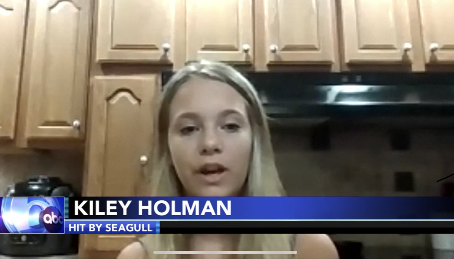 Kiley Holman: Hit By Seagull