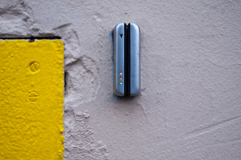 One of those wall sensors for security cards. (Photo by Craig A Rodway via Flickr/Creative Commons https://flic.kr/p/7y4Ps4)