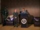 Friday stands behind the presidential podium; Gannon stands to his right.