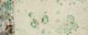Vining floral design. Most of pattern has faded out, leaving bright green flowers. A border runs along the top edge. Green and rust-color flowers, with narrow band along both top and bottom edge of border. Border simulates applique or textile. Green color possibly contains arsenic. Gift of Dr. Rober Gerry, Roslyn Landmark Society, Cooper Hewitt, Smithsonian Design Museum, via Smithsonian OpenAccess https://www.si.edu/object/sidewall-and-border:chndm_1986-32-2