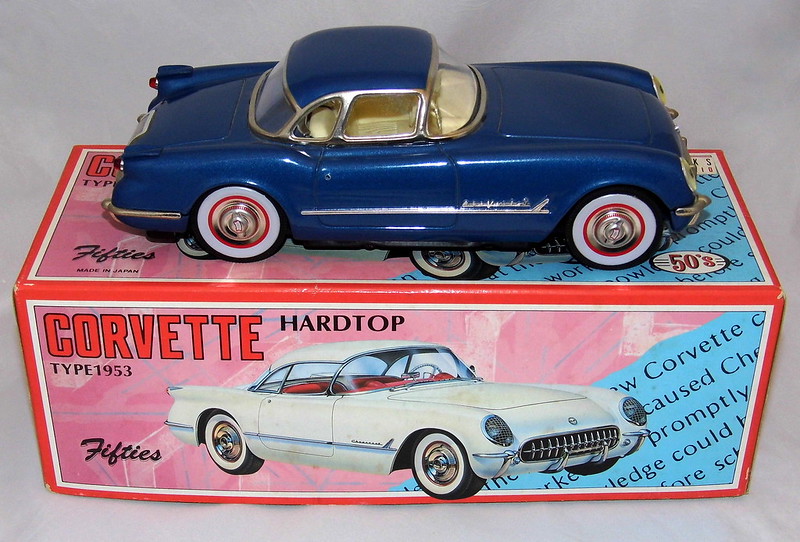 A toy Corvette Hardtop car from the 1950s. (Photo by Joe Haupt via Flickr/Creative Commons https://flic.kr/p/PQEbfT)