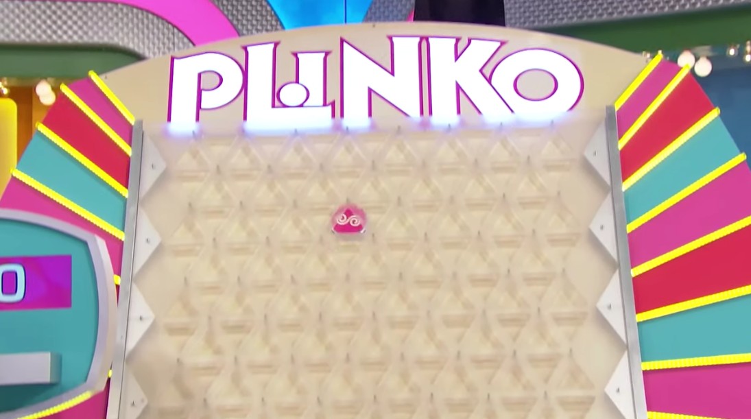 Screenshot of a Plinko game in progress on The Price Is Right