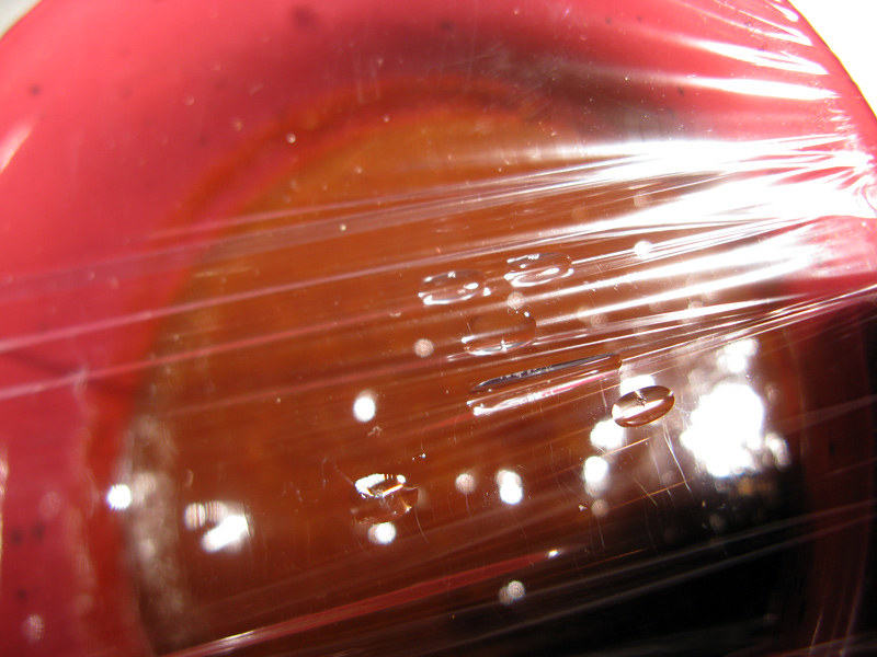 Plastic wrap over a food container. (Photo by katharine shields via Flickr/Creative Commons https://flic.kr/p/4wVwjZ)