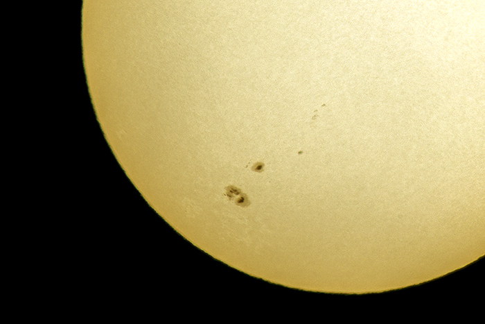 Sunspots. (Photo by Bryan Jones via Flickr/Creative Commons https://flic.kr/p/qFU5ej)