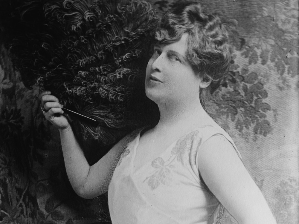 Florence Foster Jenkins, circa 1921. (Photo from the Library of Congress via Wikicommons https://en.wikipedia.org/wiki/Florence_Foster_Jenkins)