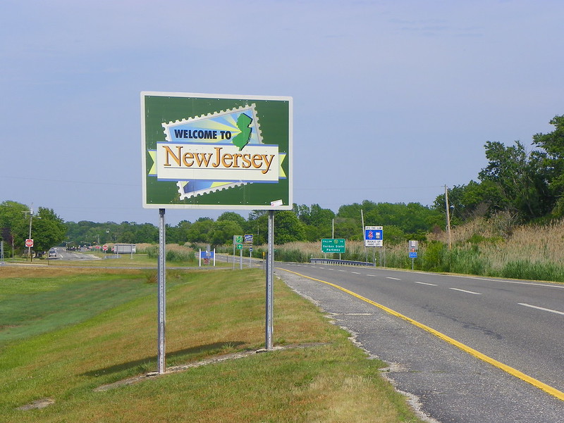 A "Welcome To New Jersey" sign in Cape May County. (Photo by J. Stephen Conn via Flickr/Creative Commons https://flic.kr/p/9THvfX)