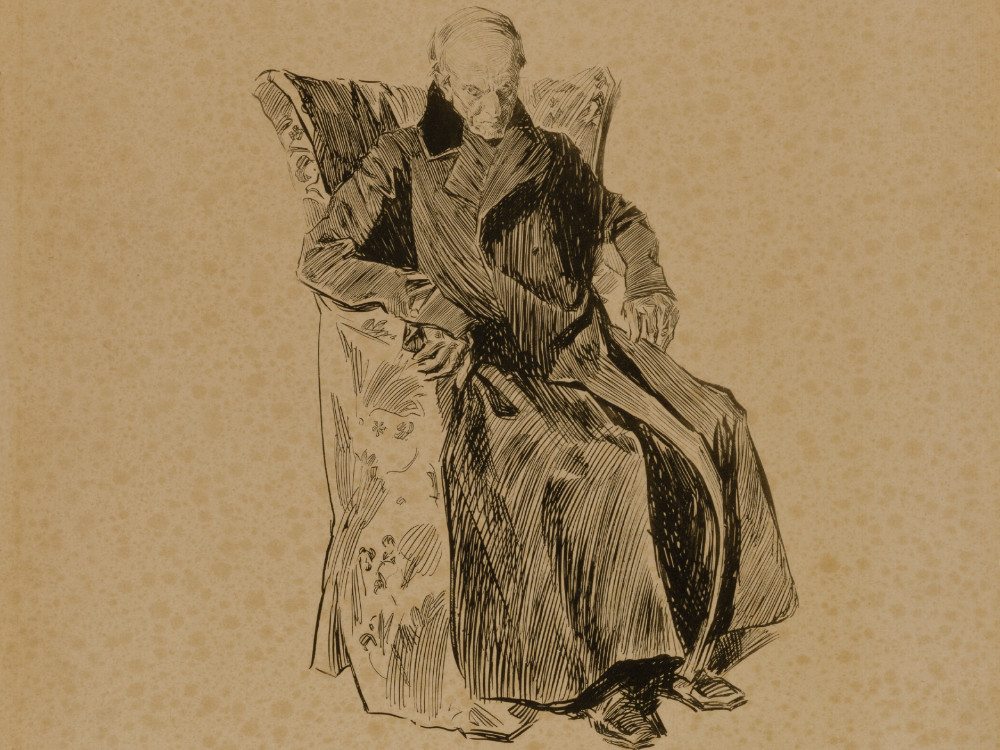 Portrait of Ebeneezer Scrooge by Charles Dana Gibson; Smithsonian American Art Museum, Gift of Mrs. Nigel Cholmeley-Jones via Creative Commons http://n2t.net/ark:/65665/vk7b4f25992-b929-4a8f-800b-681914d39b25