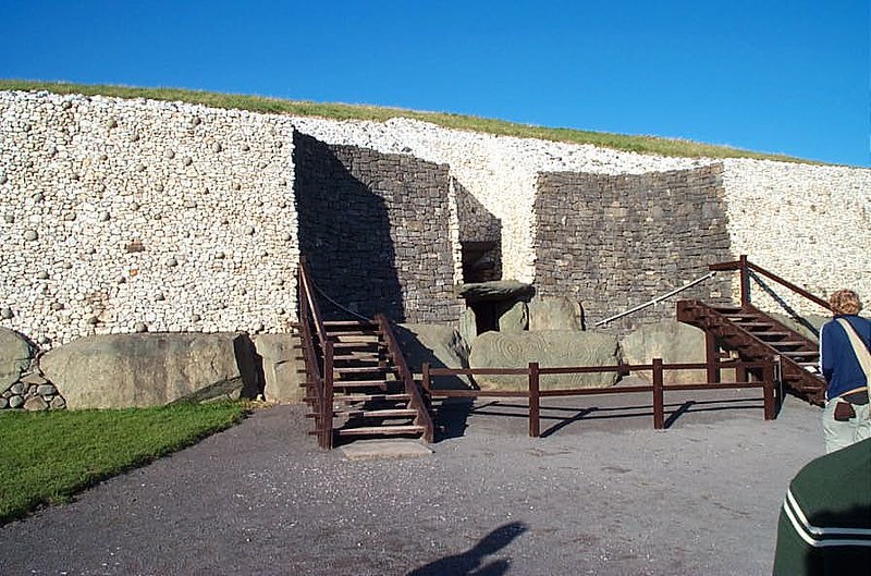 The entrance to Newgrange in Ireland. Photo by Mike Rawlins via Flickr/Creative Commons https://flic.kr/p/AQ2pK
