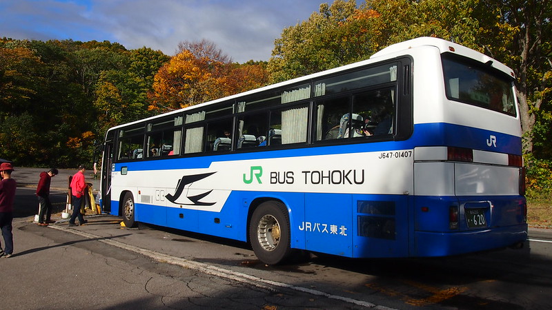 A city bus in Japan. This bus is not a Sabus, but I couldn't get hold of a Sabus picture! (Photo by Isriya, Paireepalrit via Flickr/Creative Commons https://flic.kr/p/iJD9n2)