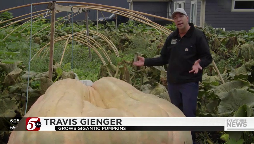 Travis Gienger: Grows Gigantic Pumpkins