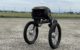 The Ascento Guard, a black, two-wheeled robot with a camera and a microphone. The Ascento Pro, discussed in the episode, looks similar to the Guard. (Photo courtesy Ascento https://www.ascento.ai/about)