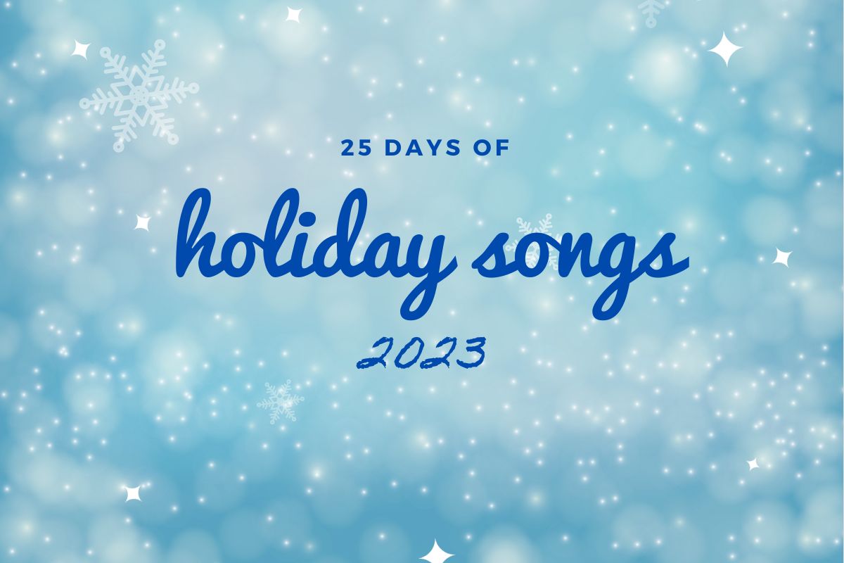 25 Days of Holiday Songs 2023 logo