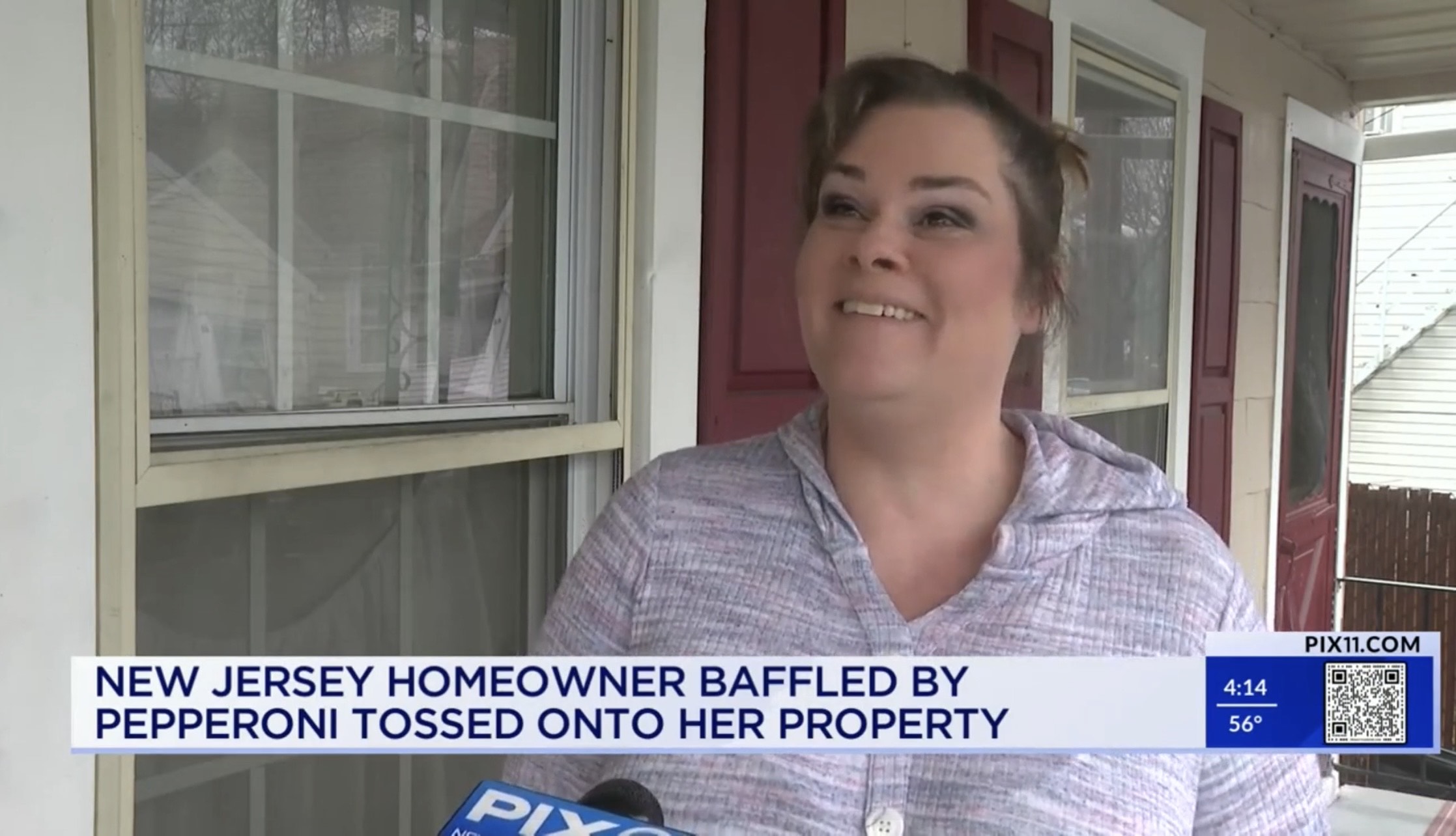 New Jersey Homeowner Baffled By Pepperoni Tossed Onto Her Property