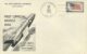 A commemorative cover from the United States' "first official missile mail" launch in 1959. Image by US Postal Service via Wikicommons https://en.wikipedia.org/wiki/Rocket_mail#/media/File:Missilemail.jpg